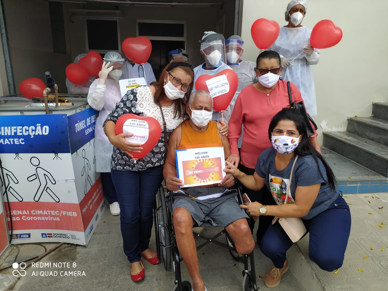 Após 15 dias internado com Covid-19, idoso de 100 anos recebe alta em Jequié ( BA)