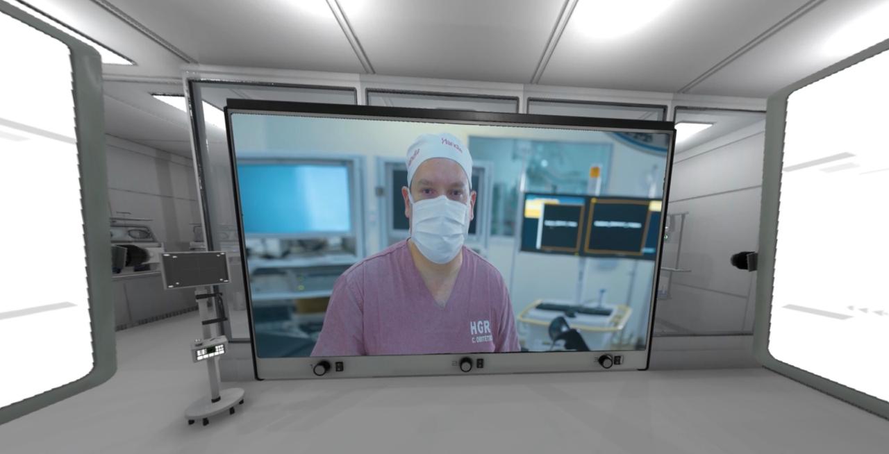 HGRS sedia cirurgia gravada em 360º, inédita no mundo