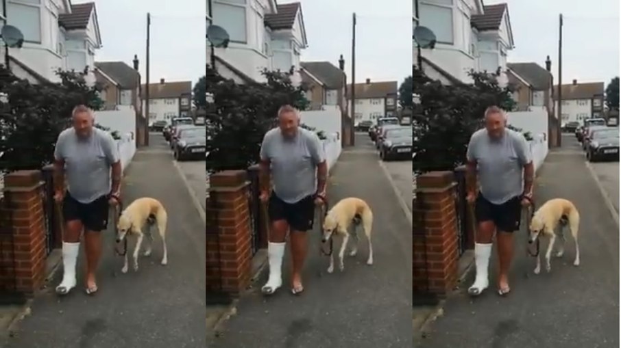 Homem manco gasta R$ 2 mil em veterinário e descobre que seu cão o imitava