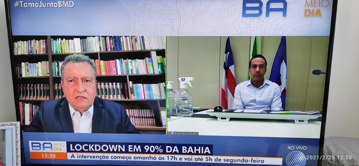 Lockdown em 90% da Bahia começa nesta sexta-feira (26)