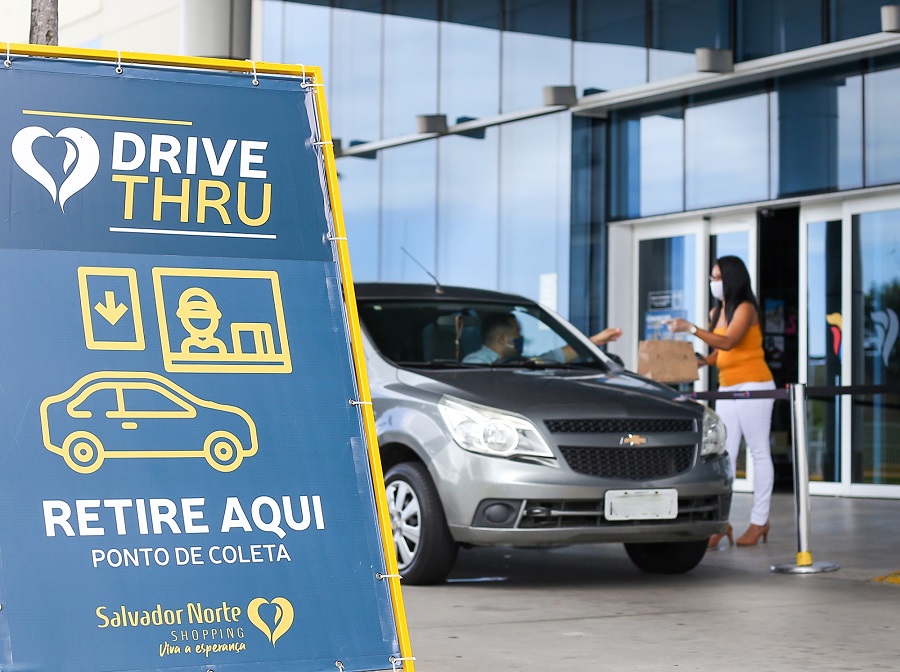 Shoppings de Salvador devem solicitar novamente liberação para drive-thru