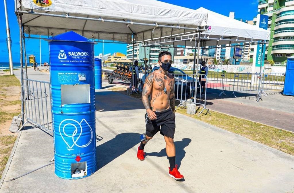 Prefeitura de Salvador instala totens para higienização no Jardim de Alah