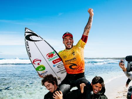 Medina vence Rottnest Search e dispara na liderança do circuito mundial de surfe