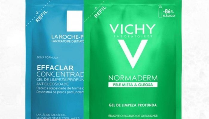 La Roche-Posay e Vichy lançam embalagens refil para reduzir impactos ambientais