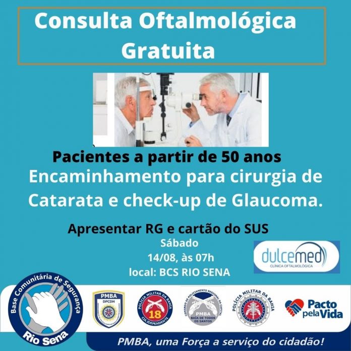 Mutirão da BCS Rio Sena oferece atendimento oftalmológico gratuito neste sábado(14)