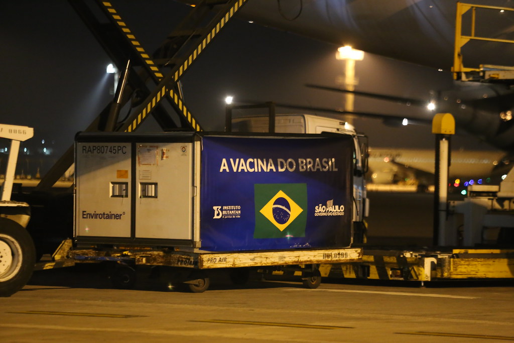 São Paulo recebe 2 milhões de doses da Vacina do Butantan prontas para aplicação