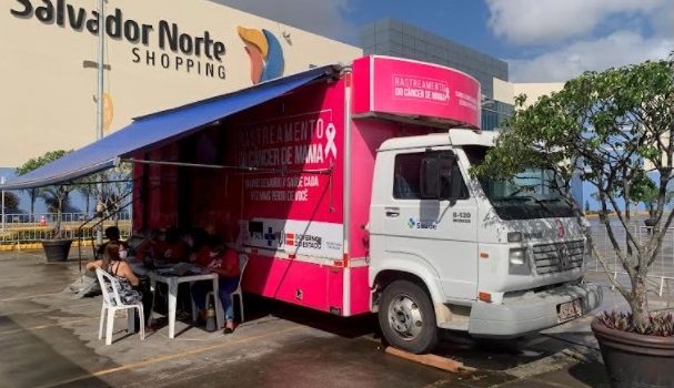 Mamografia gratuita pode ser realizada em estacionamento de shopping até o dia 16