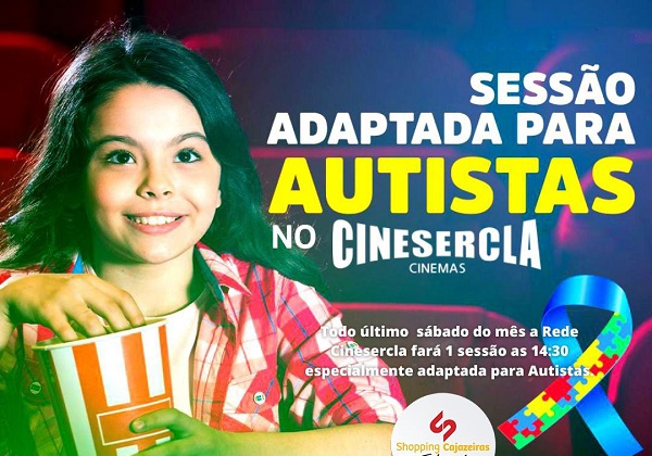 Cinema de Shopping terá Sessão adaptada para autistas todo último sábado do mês