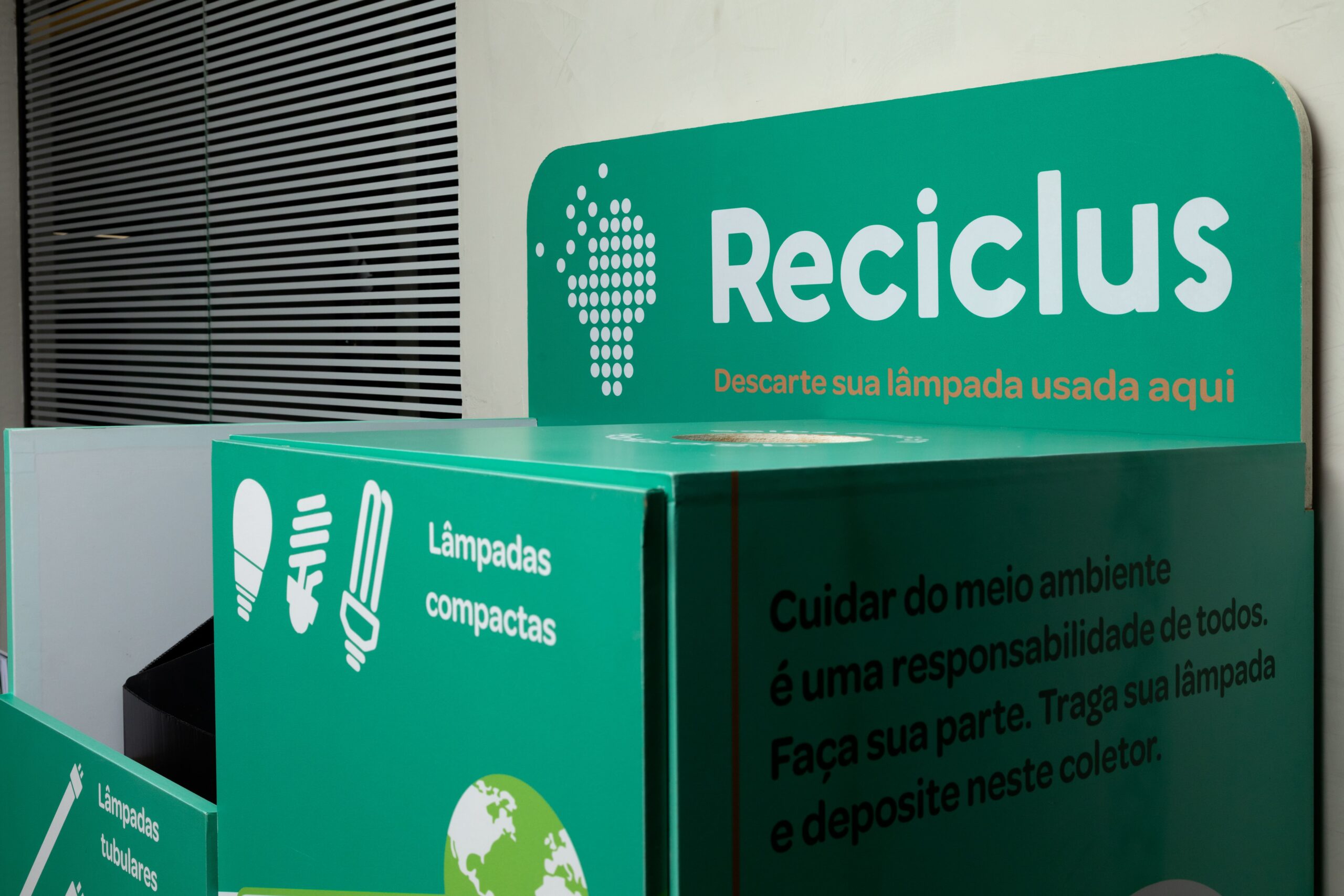 Empresa abre solicitação gratuita de coletor para reciclagem de lâmpadas na região Nordeste