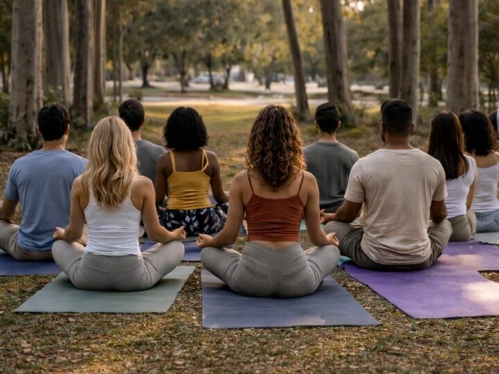 Projeto leva meditação ao ar livre na Praça dos Eucaliptos