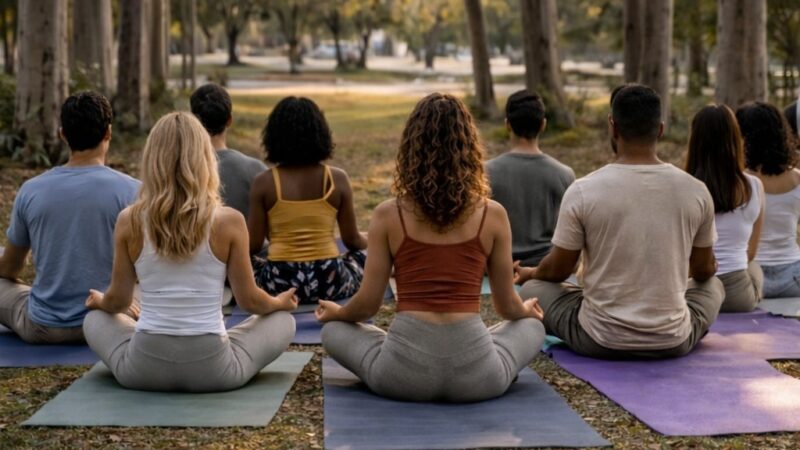 Projeto leva meditação ao ar livre na Praça dos Eucaliptos